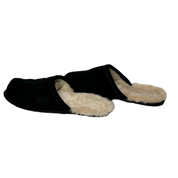 Ugg Black Scuff Mule Slippers Mens size 12 - Picture 2 of 9